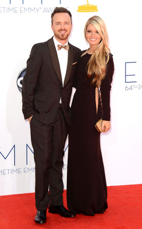 Emmy Awards, Aaron Paul, Lauren Parsekian Emmy Awards, Aaron Paul, Lauren Parsekian